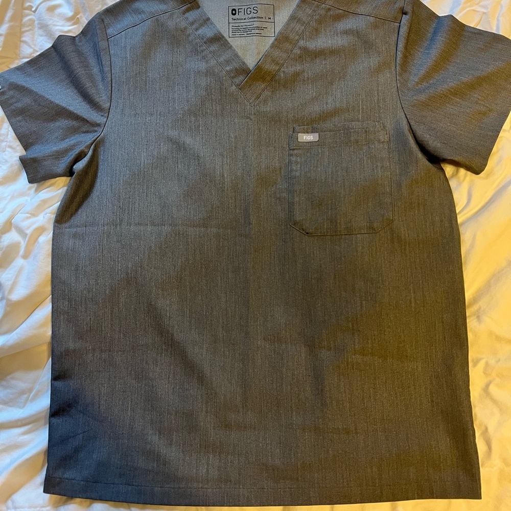 Grey Figs Scrub Top
